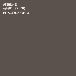 #5B524E - Fuscous Gray Color Image